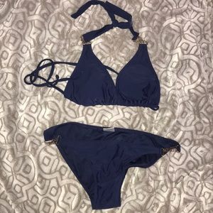 Navy blue bikini